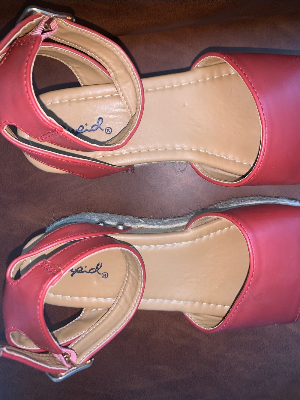 Red Platform Sandals - Picture 3 of 3